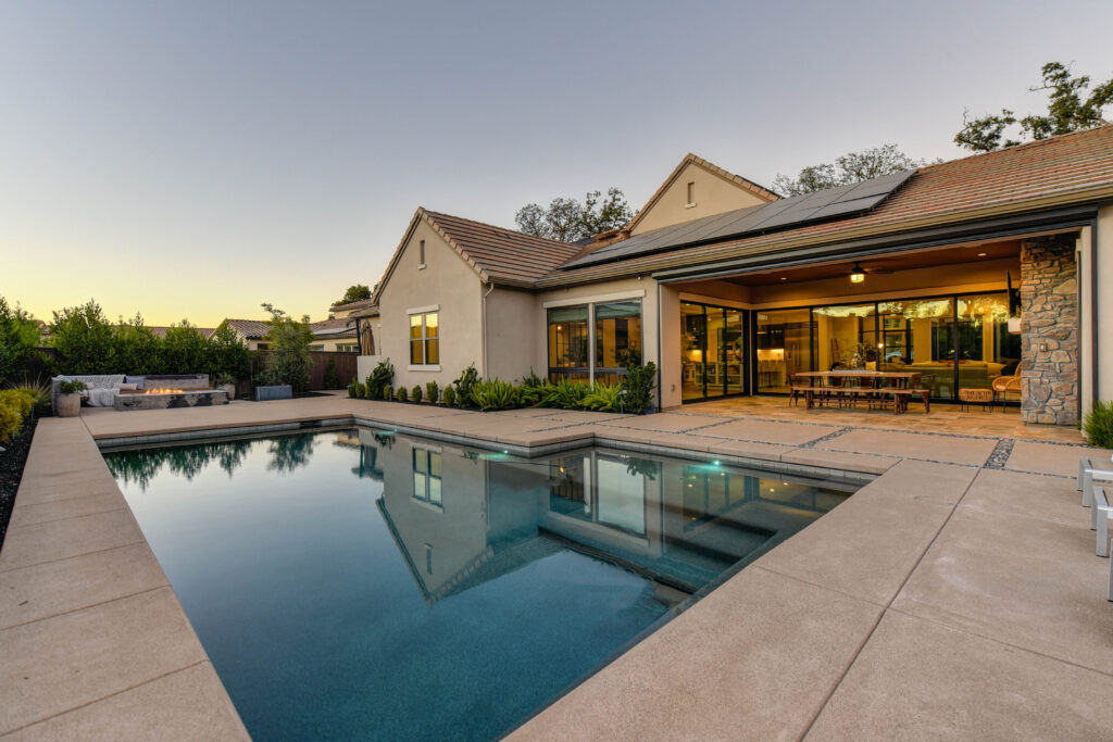Eco-friendly Pool in a backgarden